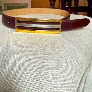 Leather Belt Rectangle Buckle